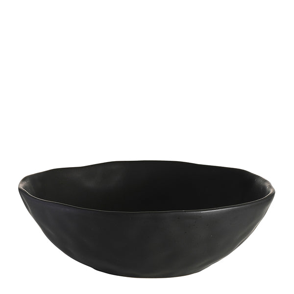 speckle serving bowl ebony