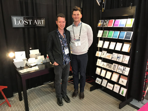 The Lost Art Booth at the National Stationery Show