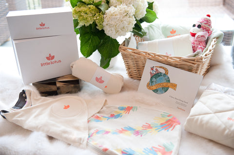 Little Lotus Swaddle and Gift Box Set