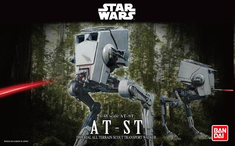 Bandai Vehicle Model: Star Wars AT-ST (Return of the Jedi) 1/48 Scale Model Kit