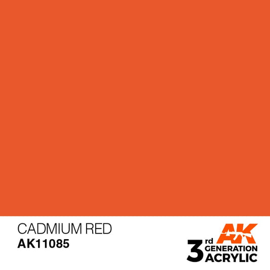 AK-Interactive - Cadmium Red (17ml) 3rd Gen Acrylic