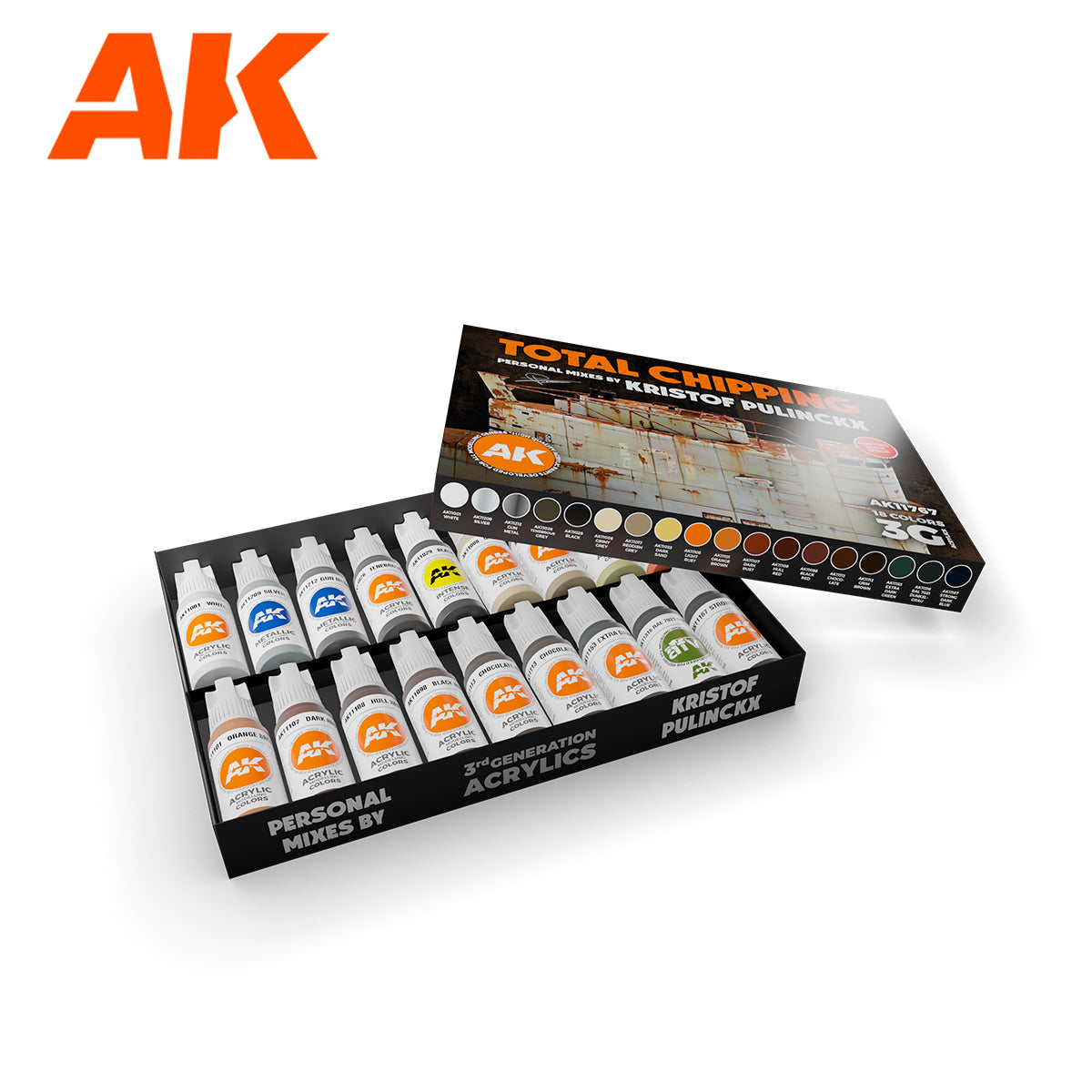 AK Interactive: Total Chipping Signature Set Kristof Pulinckx