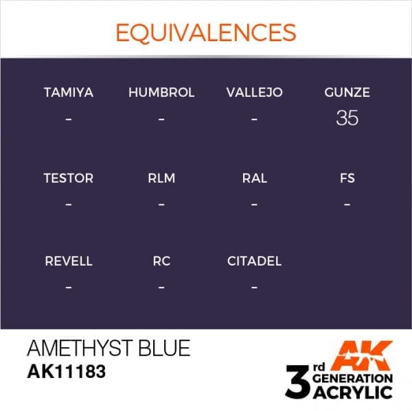 AK-Interactive - Amethyst Blue (17ml) 3rd Gen Acrylic