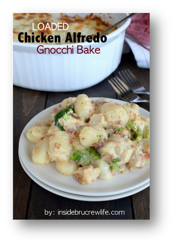 Loaded Chicken Alfredo Gnocchi Bake