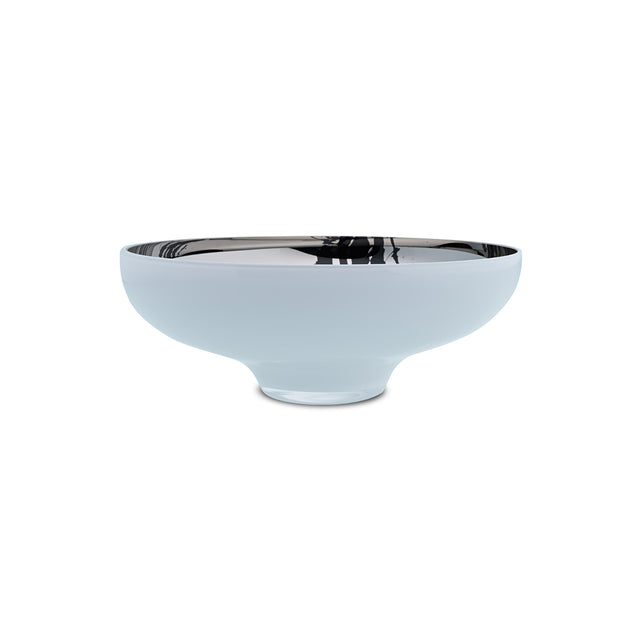 Inbetween Large Bowl - White Ext./Black Mirror Int.