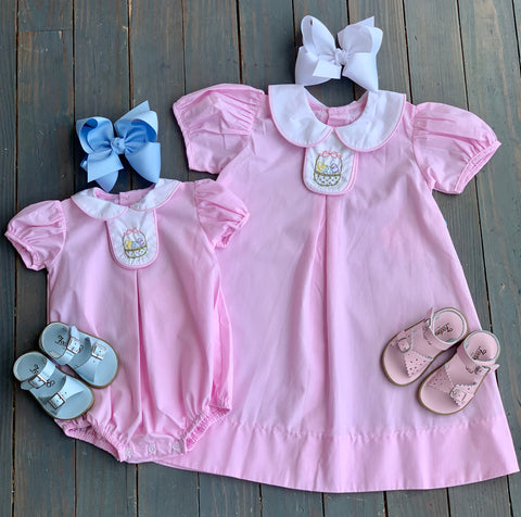 Pink Easter Basket Dress
