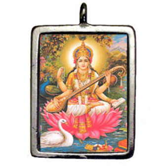 (Product Code: HSD17) Saraswati, Hindu Sacred Deities Carded - EnchantedJewelry