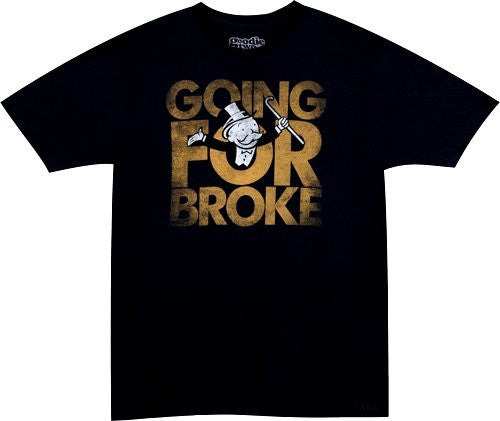 Monopoly Going For Broke Men's Distressed T-shirt