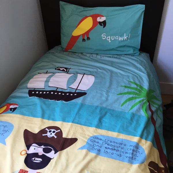 Kids Duvet Cover Everything A Little Boy Needs To Be A Pirate