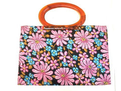Lady's Pride Tote Bag Retro Floral Bag Vintage Accessory