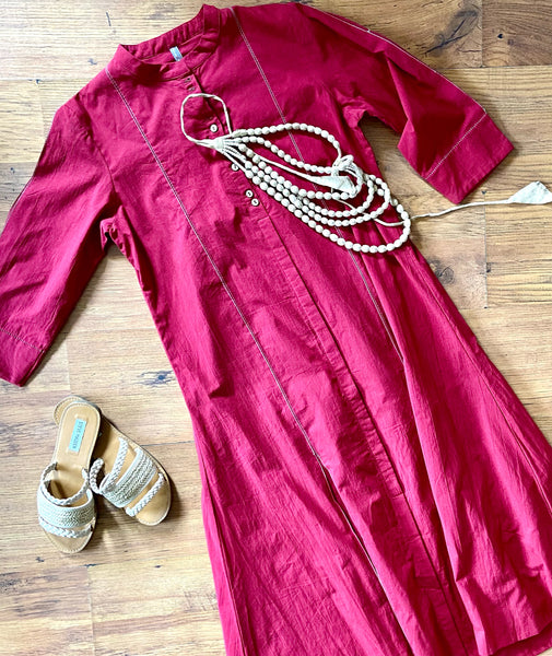 ROAM 205004 back yoke embroidered tunic