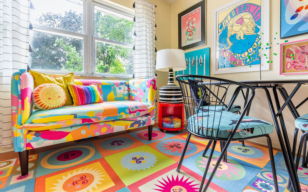 House Tour:  Nikki’s 60s Ranch Makeover - colourful office