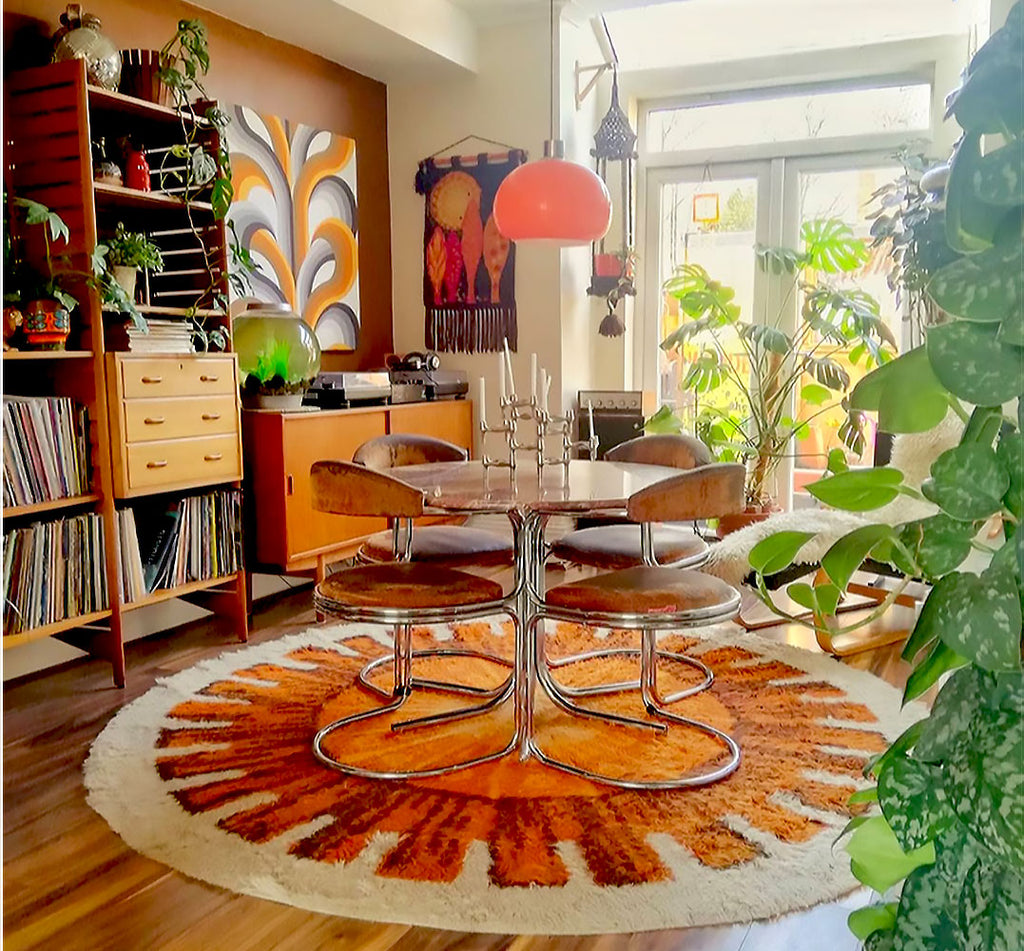 House Tour: Estelle’s 70’s-tastic Home - 70s Dining Room