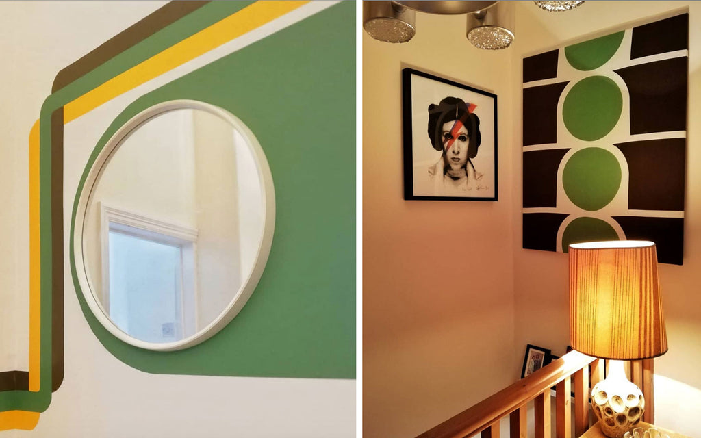 House Tour: Estelle’s 70’s-tastic Home - super graphics and artwork