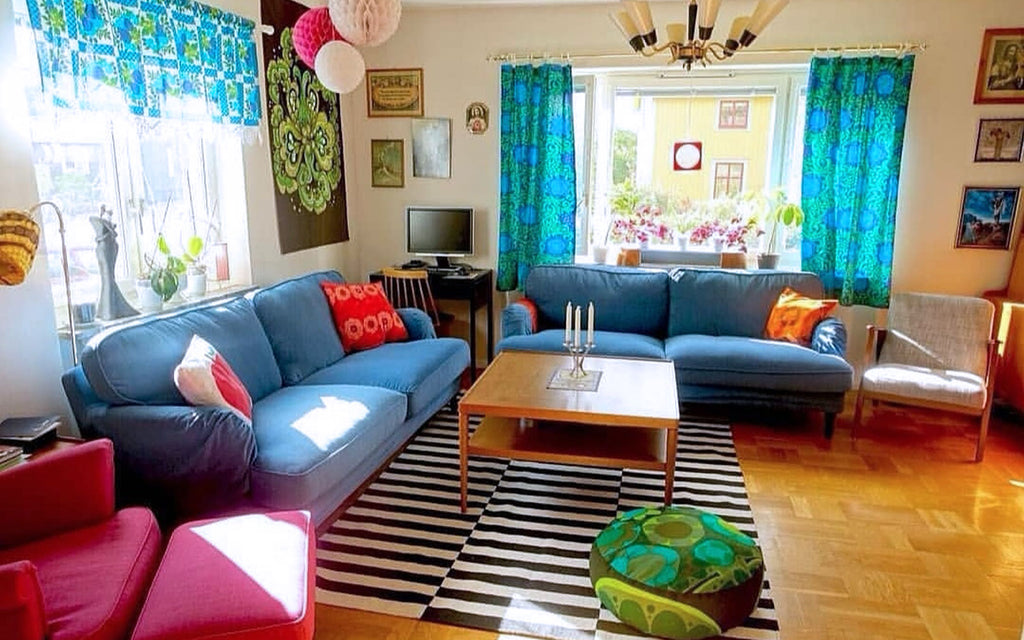 Retro House Tour Anna-Karin's colourful lounge | The Inkabilly Blog