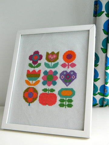 Retro Cross Stitch PDF pattern by Alice Apple