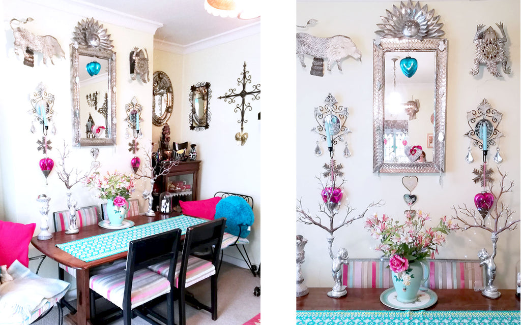 Hazel's Kitsch Dining Room - Inkabilly Blog House Tour