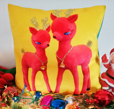Kitsch Christmas Cushion by Estelle Bilson