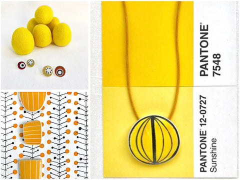 Kila Design Retro jewellery - yellows - The Inkabilly Blog