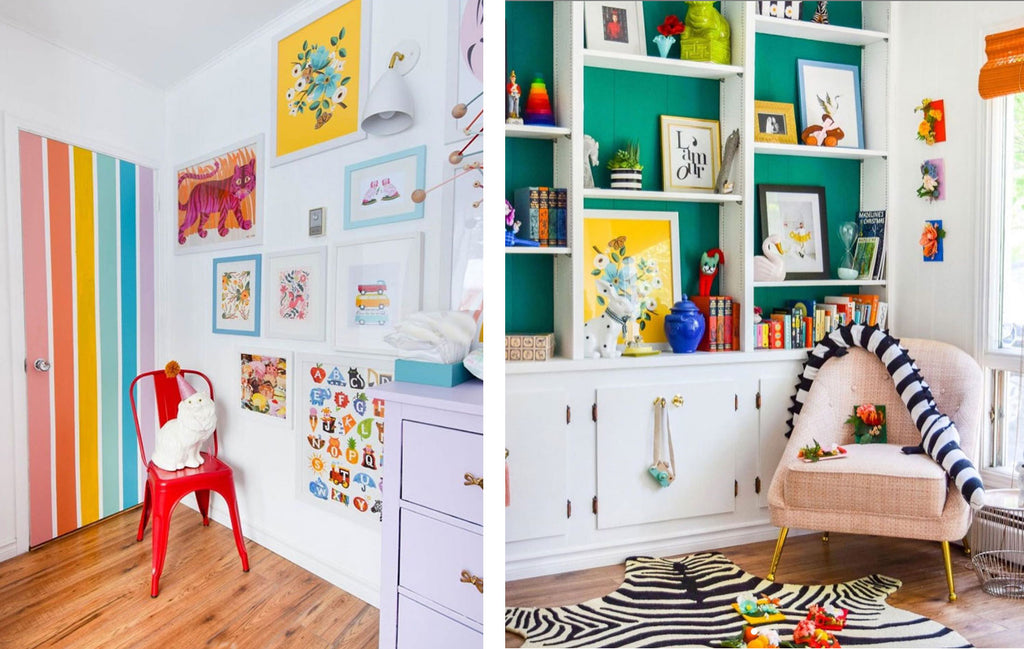 House Tour: Ariel’s bold retro home - nursery. Photo credit PMQforTWO