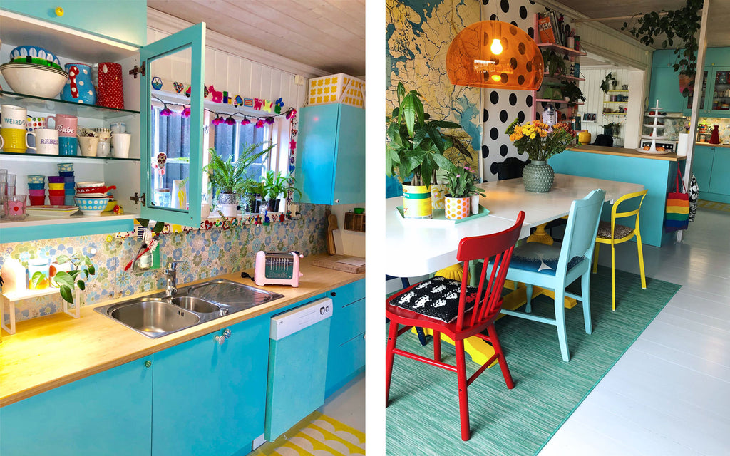 The inkabilly Blog - Ingrid's colourful vintage kitchen