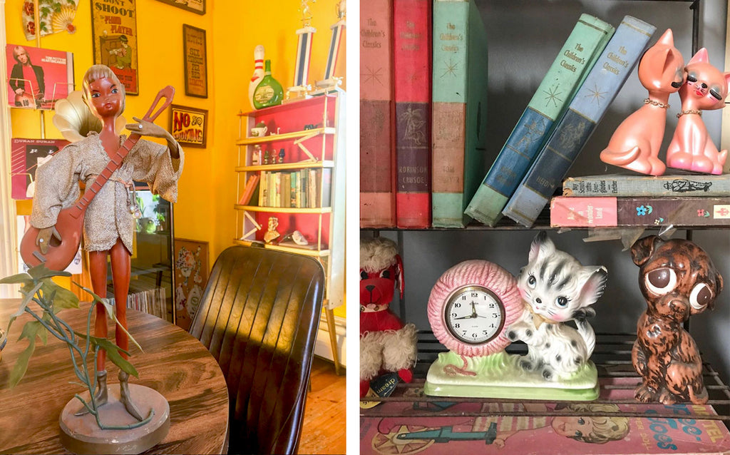 House Tour: Ryann’s Mid Century Home - vintage kitsch ornaments