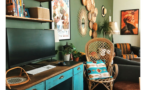 eclectic boho apartment on The Inkabilly Blog