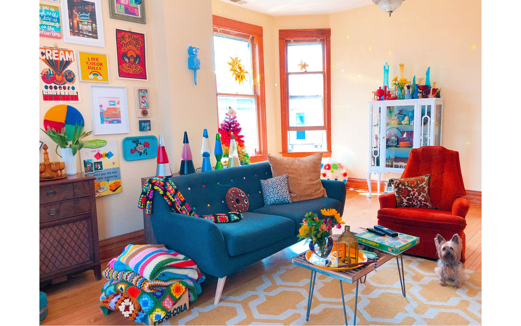 House Tour: Vanessa's colourful 70s style lounge