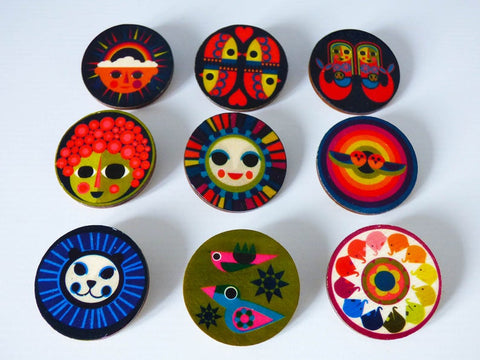 Vintage inspired brooches by Planet Utopia