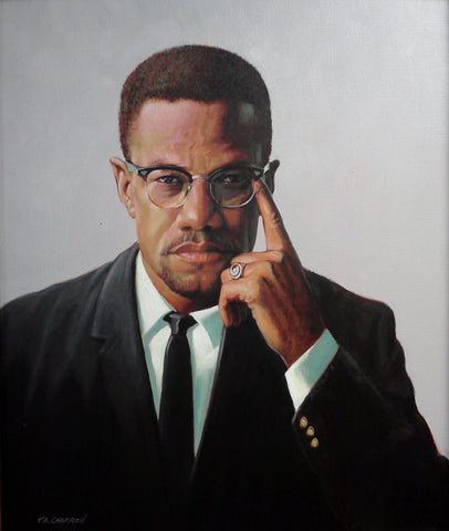 Malcolm X drawing