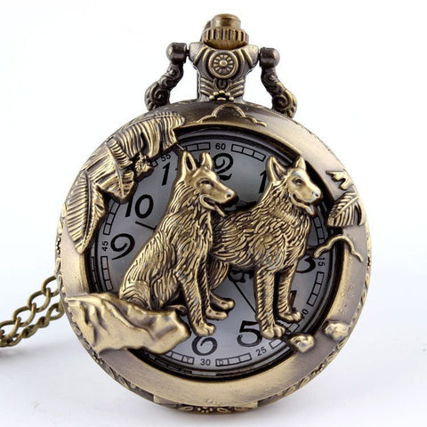 Wolf Pocket Watch | Helping Animals At Risk