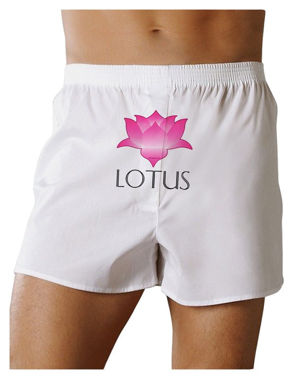 TooLoud Lotus Flower Design Gradient Text Boxers Shorts