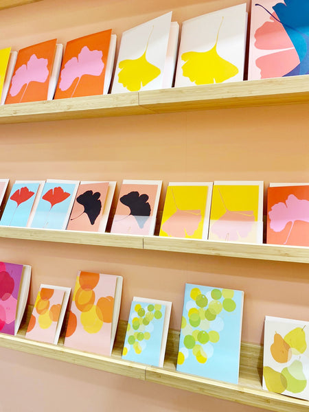 floral designed card range from common modern showcased on shelves