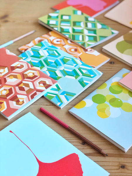 colourful layout of common modern notebooks for sale