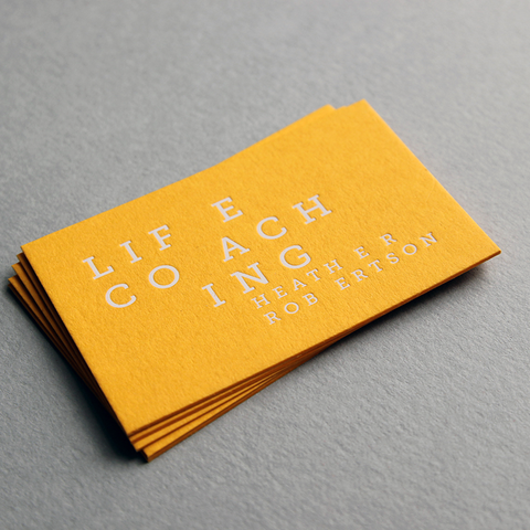 business card design by Caddie and Co for Heather Robertson Life Coaching