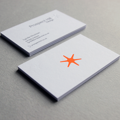 business card design by Caddie and Co for Prospect Hill Design