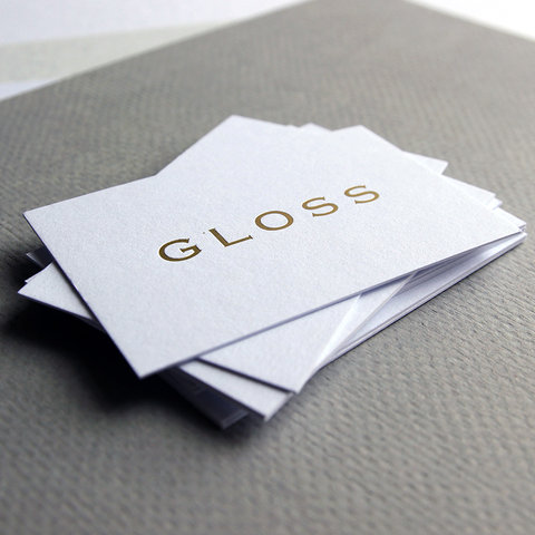 business card design by Caddie and Co for Gloss Makeup by Alana