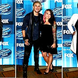 Heidi and James Durbin on the red carpet at the American Idol Finale