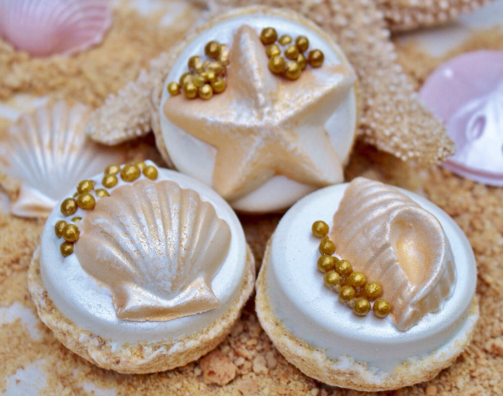 Luxurious Glam Beach Wedding Cookies-Mermaid Under The Sea Cookies ...