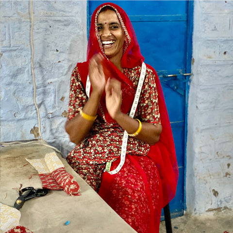 Leela, one of the saheli women