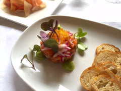 Ocean trout tartare at lucios italian restaurant