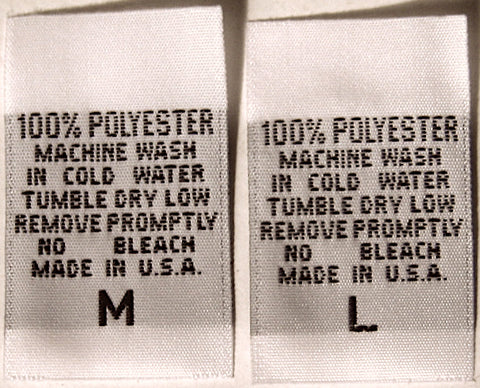 Polyester label