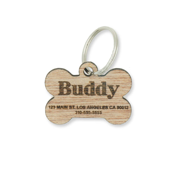 dog bone collar tag