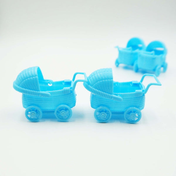 light blue stroller