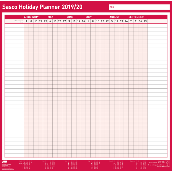 Holiday Chart 2019