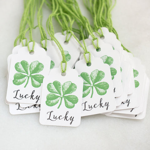 St. Patrick's Day Shamrock Gift Tags 