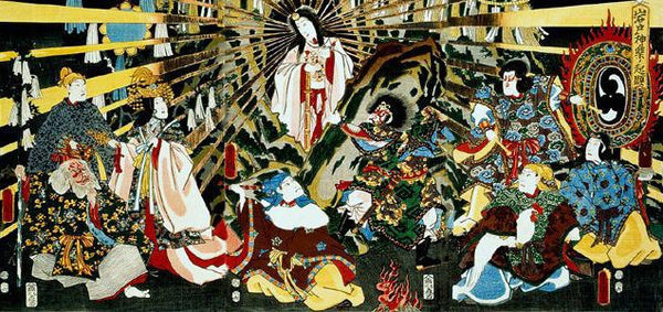 amaterasu 1857 CE print by Utagawa Toyokuni III