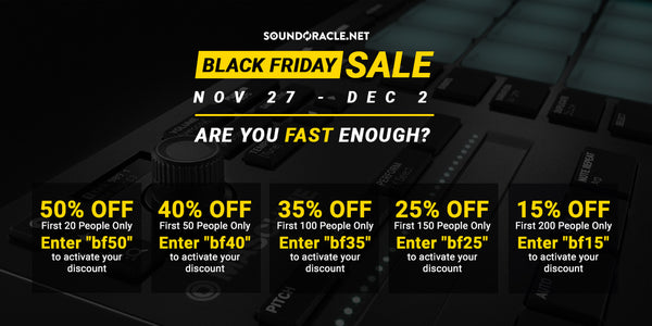 Black Friday Sale | Sounds, Loops, Drume, VS Preset Banks