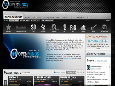 Openmindsentertainment.com  - The Top 10 Websites To Sell Your Beats Online - Sound Oracle  