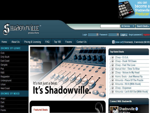 Shadowville.com  - The Top 10 Websites To Sell Your Beats Online - Sound Oracle  